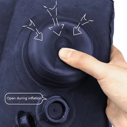 Inflatable Travel Pillow Foot Rest Kids Car Airplane Sleeping Bed Leg Support Height Adjustable Footrest Pillow for Long Trips