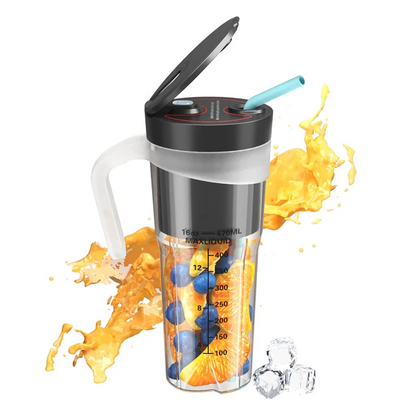 Portable Smoothies Blender Electric Juice Blender Rechargeable Portable Blender For Smoothies Fruits Blender Easy To Use Black-A