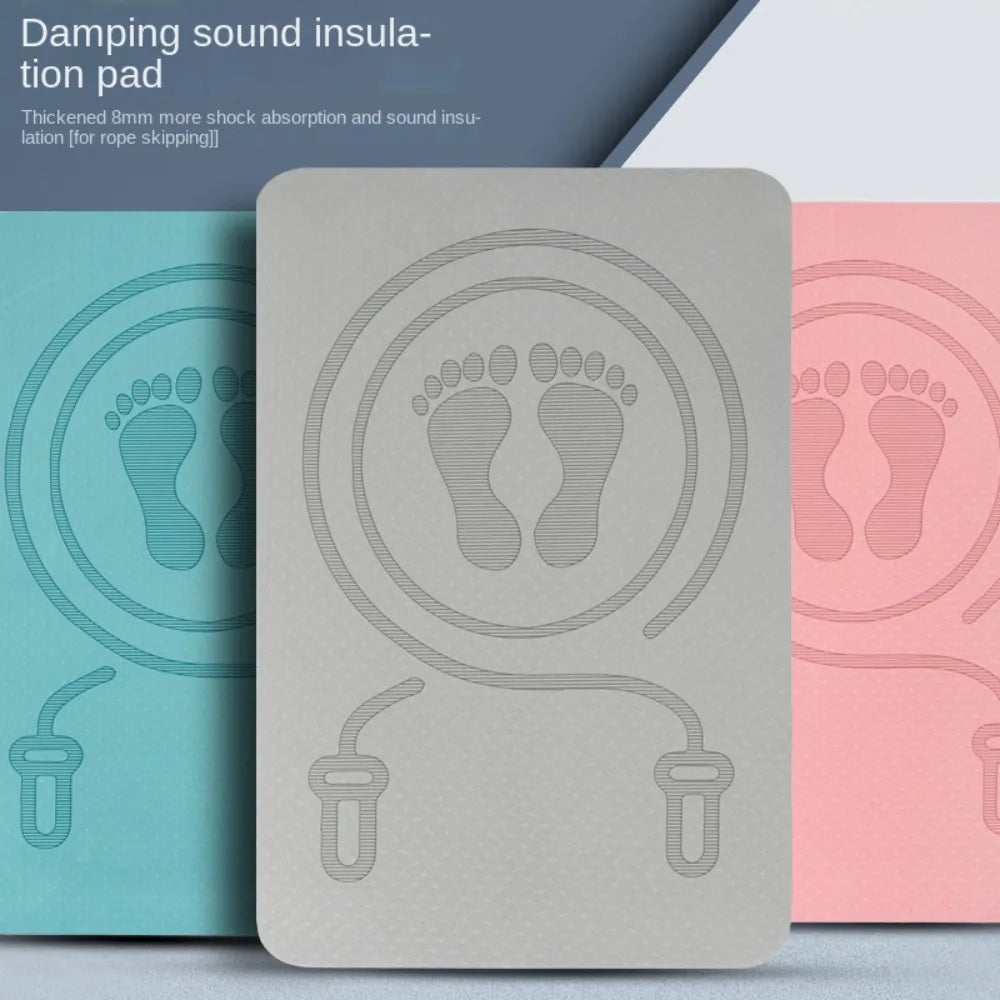 Jumping Rope Accessories Anti-noise Jump Rope Mat Non Slip TPE Yoga Fitness Mats Thickening Sweat Proof Skipping Mat Rope Sports