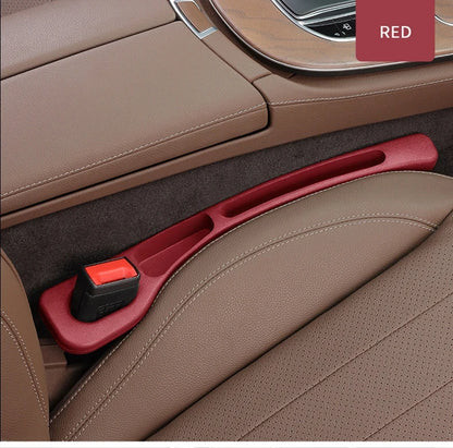 2pcs Car Seat Gap Filler Organizer Waterproof Car Seat Gap Plug Strip with 2 Grooves Seat Gap Storage Auto Interior Accessories