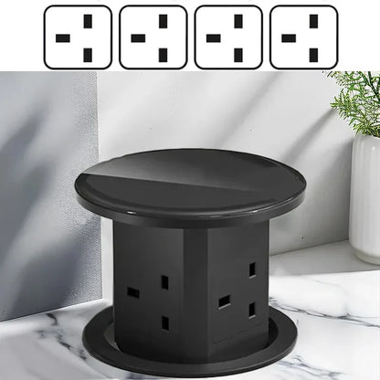 Retractable Pop Up Socket Wireless Charge USB Port US UK AU Universal Automatic Lifting Anti-Pinch Protection Outlet Desktop