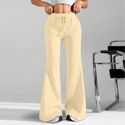 Clothes For Woman Leisure Flares Home Pant Bell-Bottoms Pants Woman Tracksuit Female Sport Trousers Solid Color Pantalones Mujer