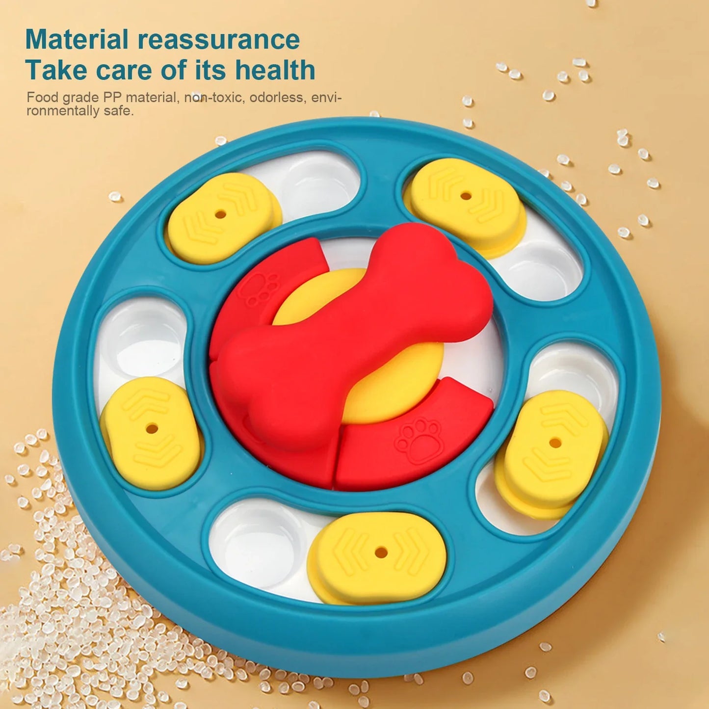 Pet Dog Slow Feeder Bowl Fun Non Slip Anti-Gulping Slower Food Feeding Dishes Eco Dog Bowl for Large Medium Small Dogs Puppy