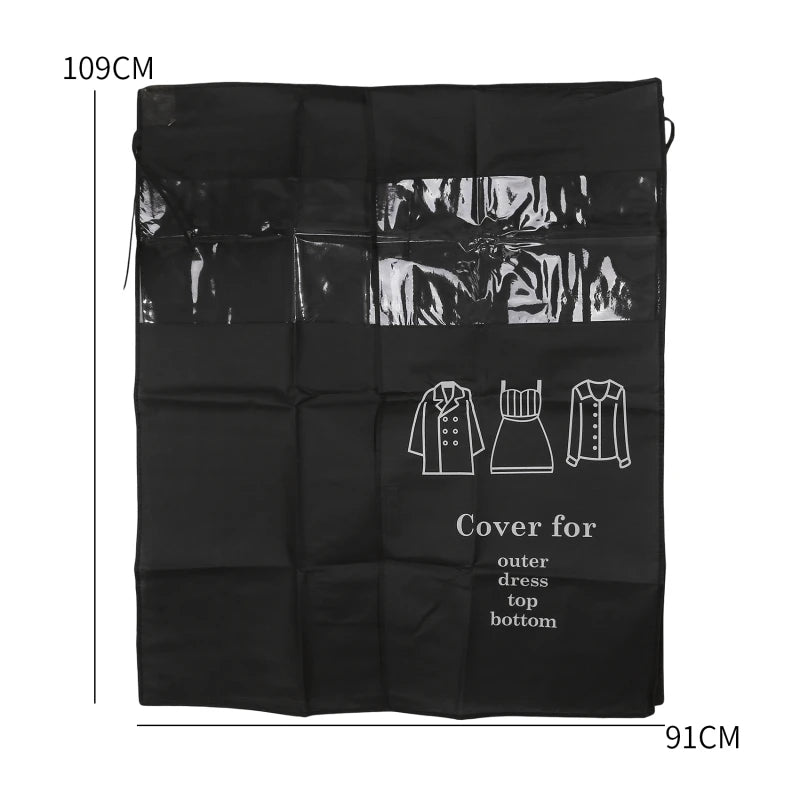 Clothes Hanging Dust Cover Dress Suit Coat Storage Bag Case Organizer Wardrobe Dress Clothing Hanging Dust Cover