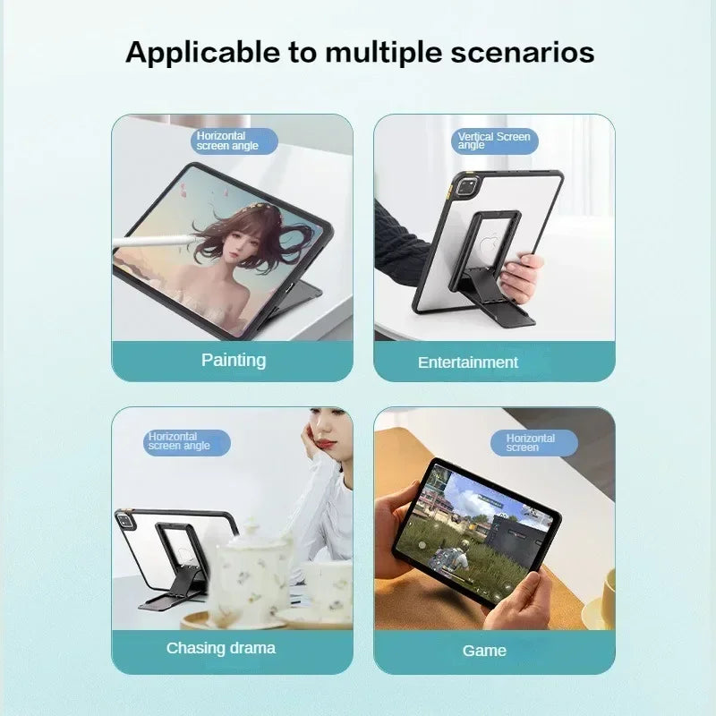 Universal Tablet Stand Foldable Storage Portable Sticky Creative Tablet Bracket for Ipad Desktop E-Reader Bracket Tablet Holder