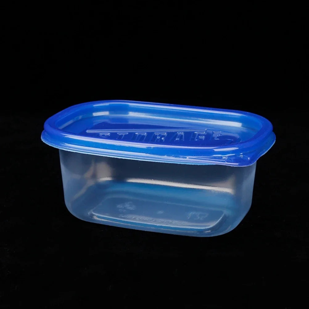 12pcs 280ML Rectangular Plastic Lunch Boxes Disposable Food Container Kitchen Sealed Box For Fruit Cake