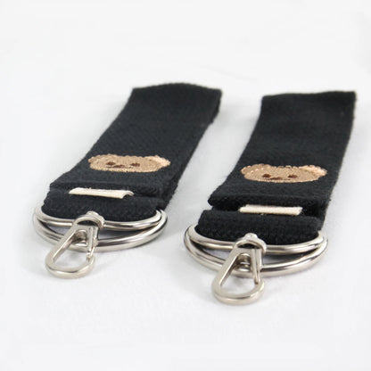 2 pieces of baby stroller hooks, baby stroller clips, diaper bags, scooter baby stroller accessories hooks cartoon bear