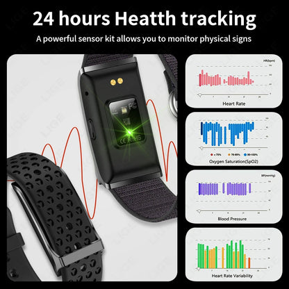 Smart Wristband Wearable Fitness Multi-Sport All-Day Automatic Continuous Monitoring Health Data Improve Sleep Stress Wellness