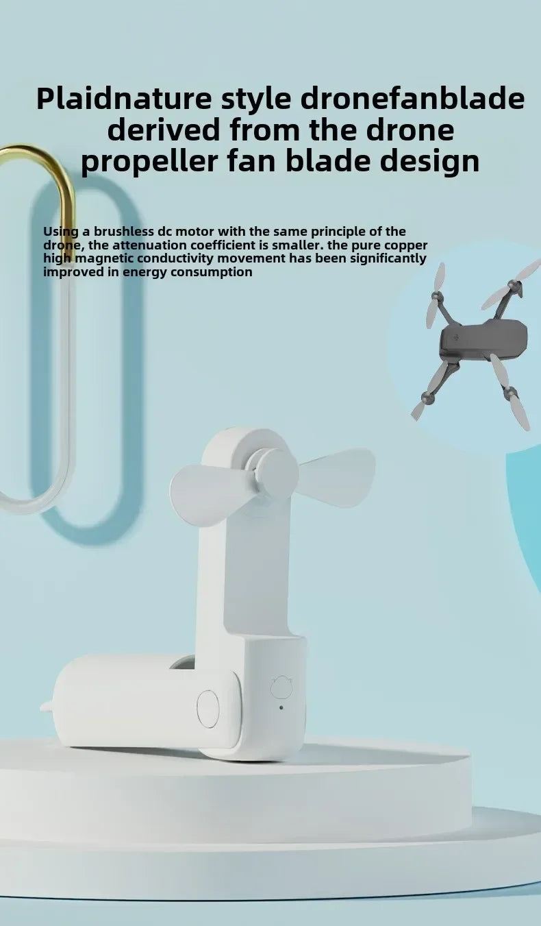 NEW Portable Handheld Fan Mini Handheld Fan with USB Rechargeable and Adjustable Speed Suitable for Indoor and Outdoor Use