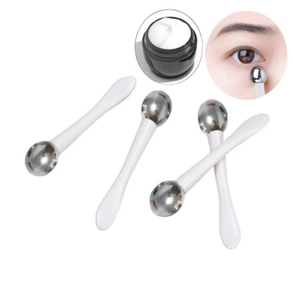 1pc Eye Roller Massage Stick Eye Cream Applicator Cosmetic Spatula Anti Wrinkle Facial Spoon Gold Alloy Face Thin Skin Care Tool