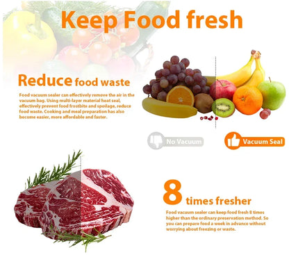 Vacuum Sealer Packaging Machine Food Vacuum Sealer With Free 10pcs Vacuum bags Household Vacuum Food Sealing