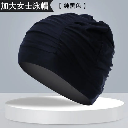 Swimming Caps Women Breathable Long Hair Swim Caps for Women Enlarged Swimming Hats Wholesale  Swimming Pool Accessories