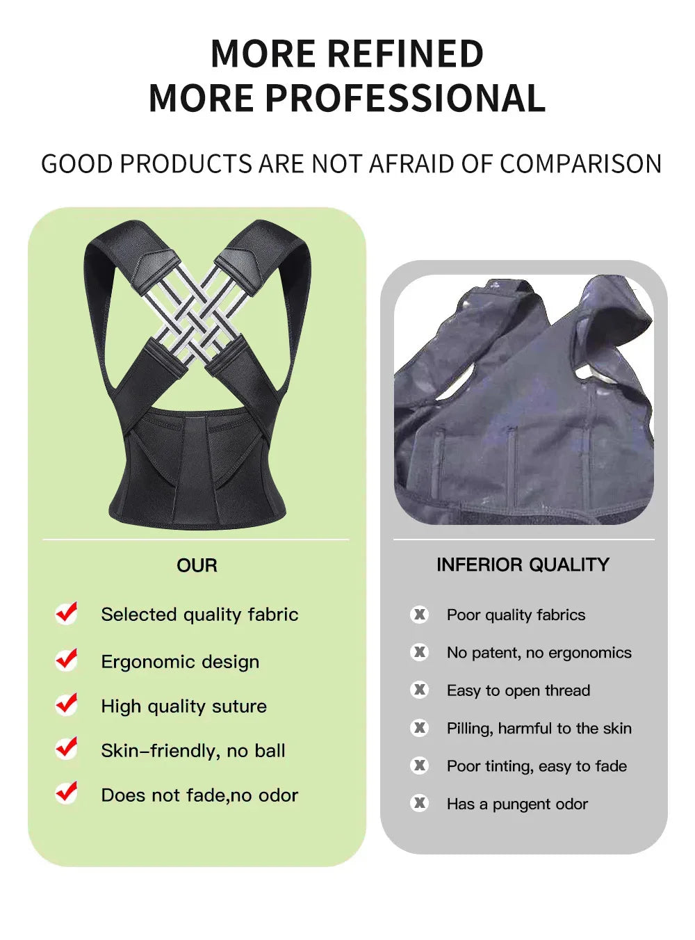 Back Brace Posture Corrector for Woman and Man Shoulder Straightener Adjustable Full Back Support Upper and Lower Pain Relief