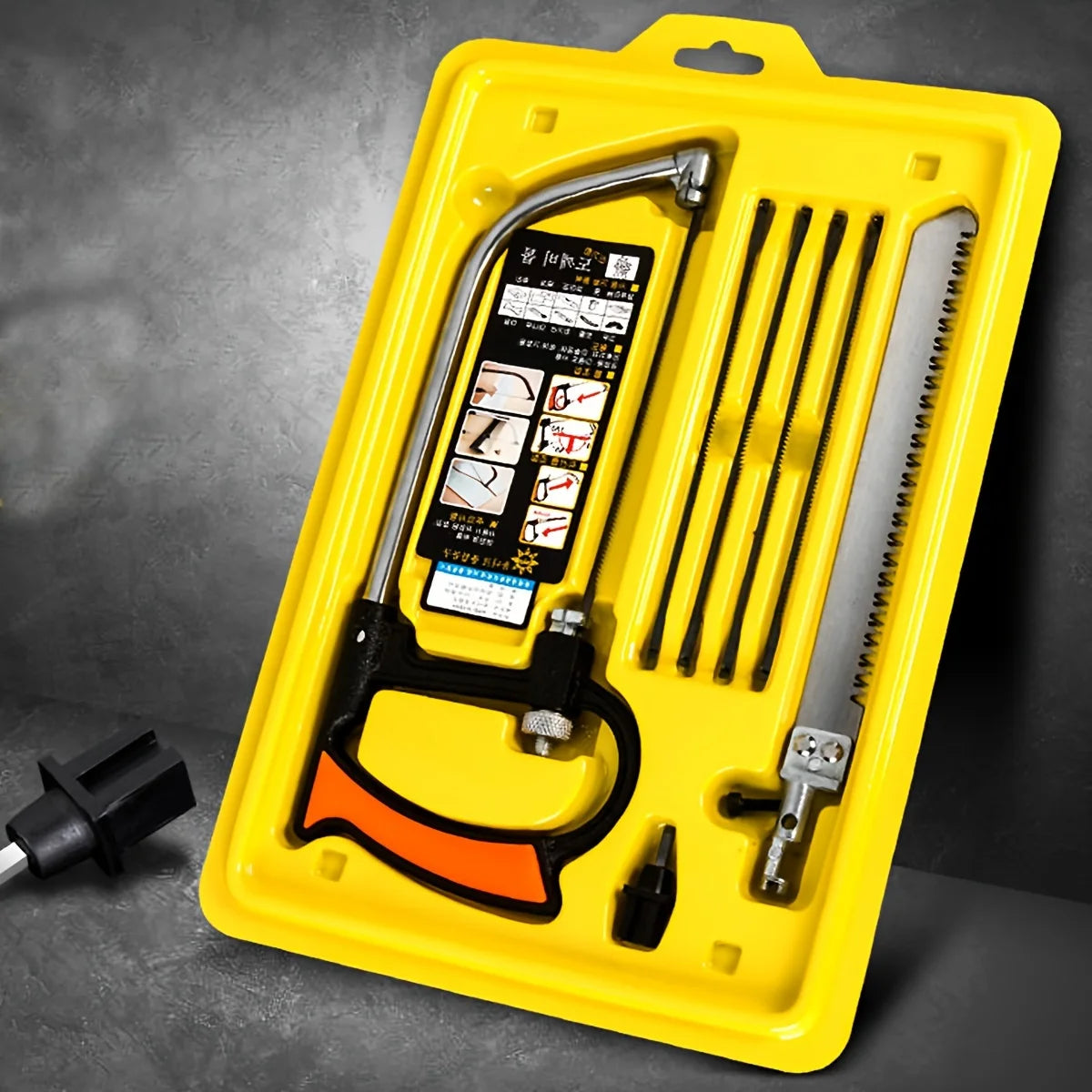 Magic Hand Saw Multi functional Mini Magic Saw Aluminum Alloy Steel Saw Woodworking Saw Bow Set Hand Saw Set