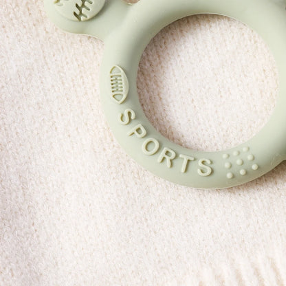 Silicone Baby Teether Toys 0-12Month Food Grade Toddlers Anxiety Teething Ring Sensory Toys Silicone Animal Soothing Accessories