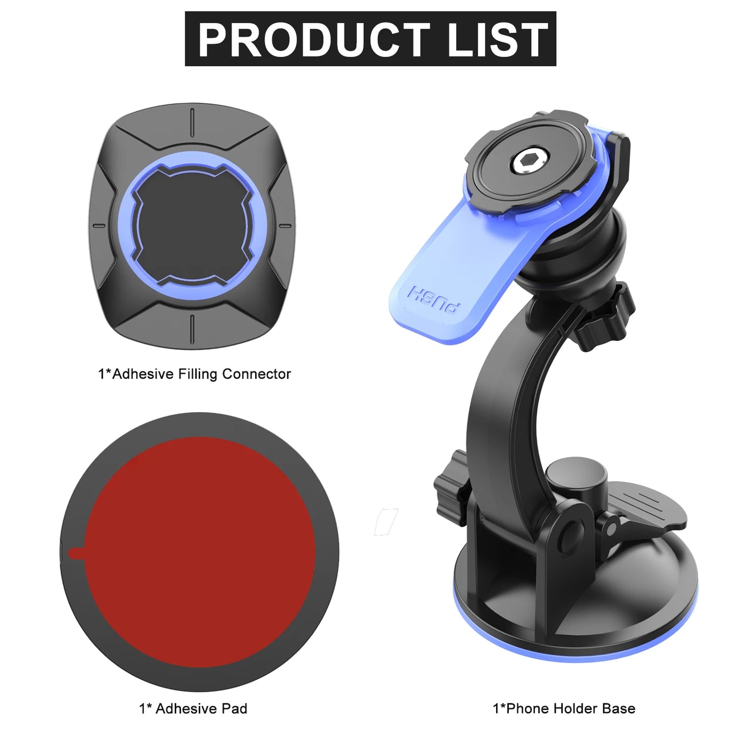 Phone Holders For Your Car Cell Phone Mount for Car Dashboard Windshield Mount Truck Stand  Universal Phone Holder 360°rotatable