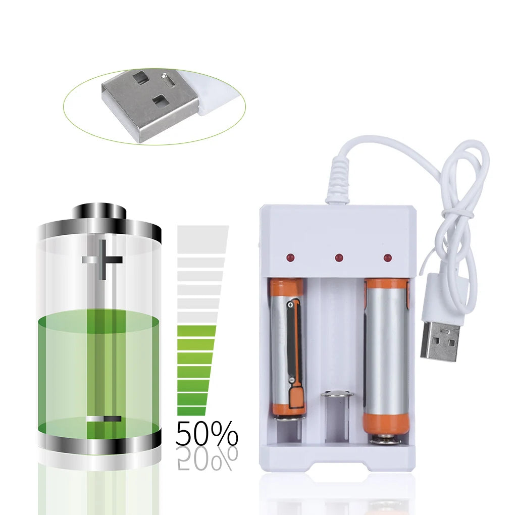 New high-speed USB 3/4 slot fast rechargeable battery charger short circuit protection AAA and AA rechargeable battery station