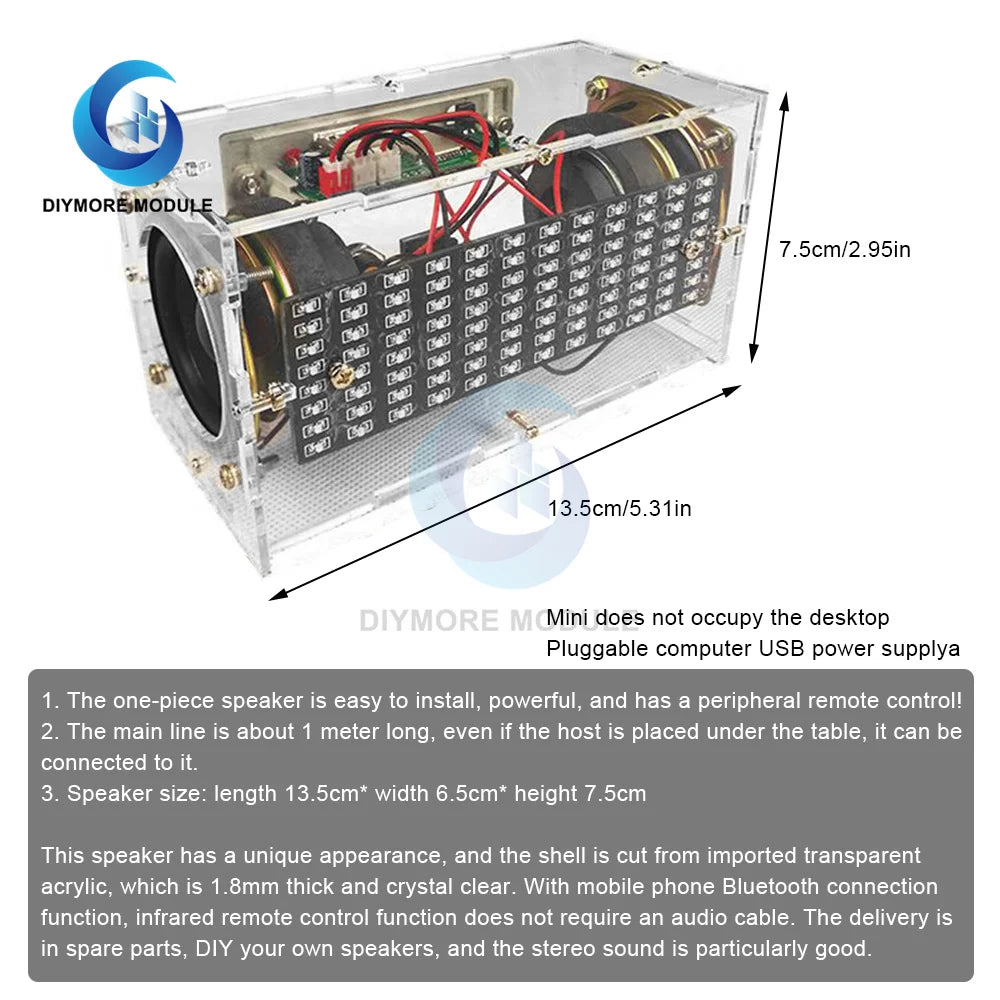 3WX2 12-way spectrum 45 magnetic speaker bluetooth assembly kit music students welding teaching training electronic DIY