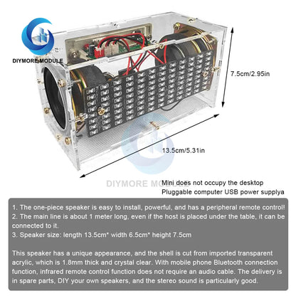 3WX2 12-way spectrum 45 magnetic speaker bluetooth assembly kit music students welding teaching training electronic DIY