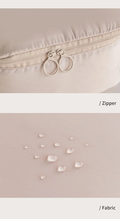 6-Piece Compressible Packing Cubes Set Waterproof - Portable Travel Organizer Bags for Luggage/Suitcase with Handbag Accessory