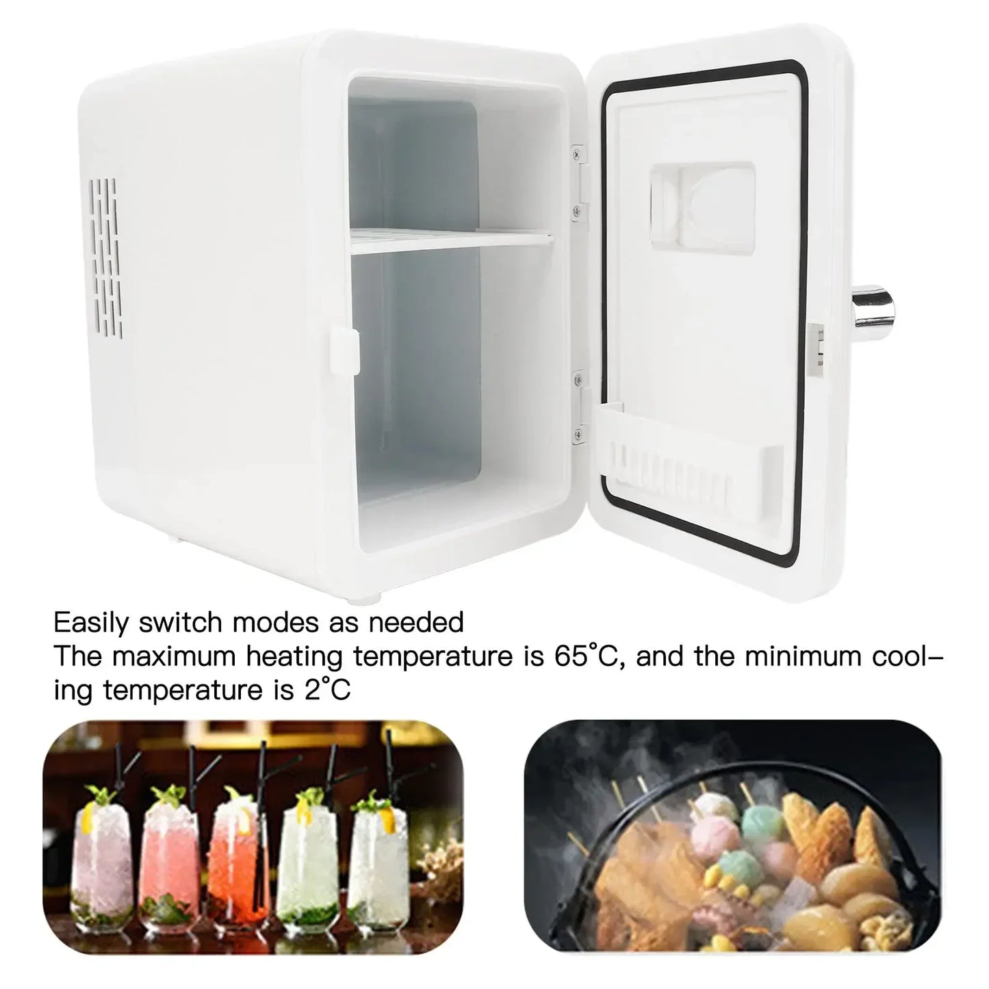 Mini Fridge 4L Portable Drinks Fridge Small with Cooling and Heating Function for Home Office Car and Camping Vevor Refrigerator