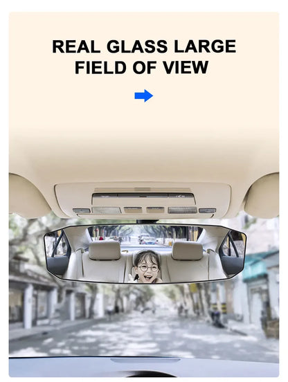 Universal Wide Angle Convex Rearview HD Mirror Center Rear View Baby Child Seat Watch Sun Visor Interior Monitor Auto Accessory