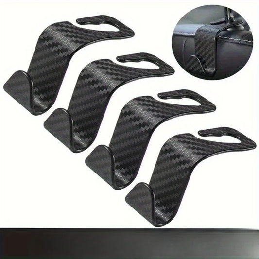 4Pcs Universal Auto Seat Headrest Hook Storage Hanger Car Vehicle Hooks Back Seat Organizer Holder Clip Car Interior Accessories