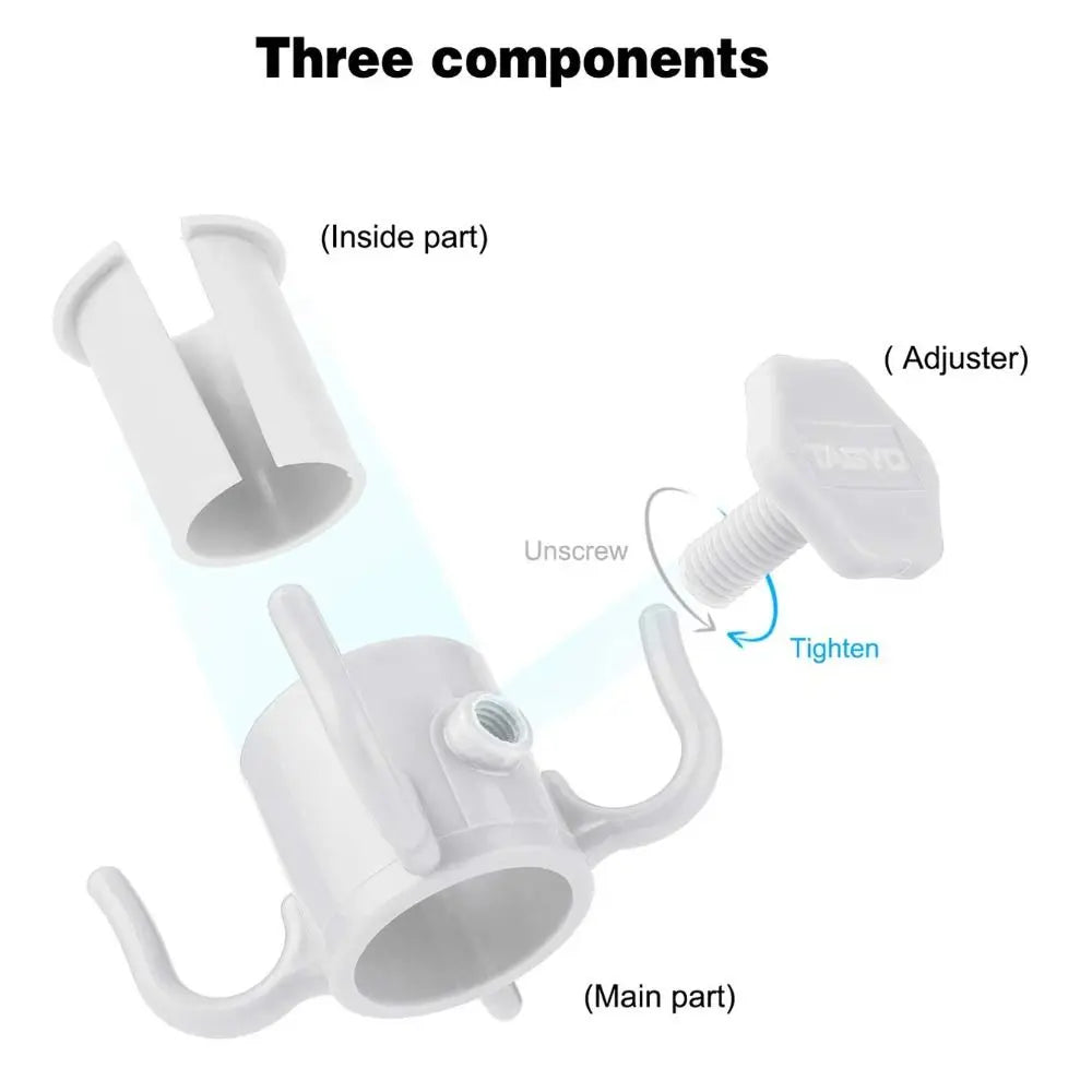 Portable Outdoor Beach Umbrella Hooks Hanger Versatile Space-saving Four-corner Hook Useful Wear-resistant Umbrella Accessories