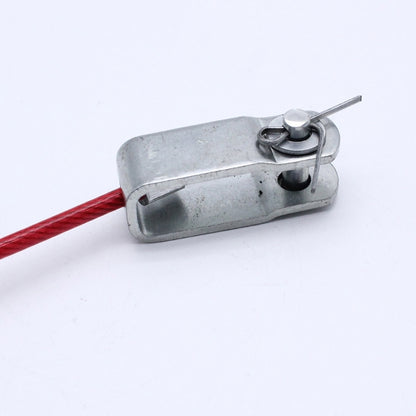 Trailer Dismounting Safety Rope with U shaped Clip and Carabiner Ensure Safe Towing Journey Stainless Steel High Quality