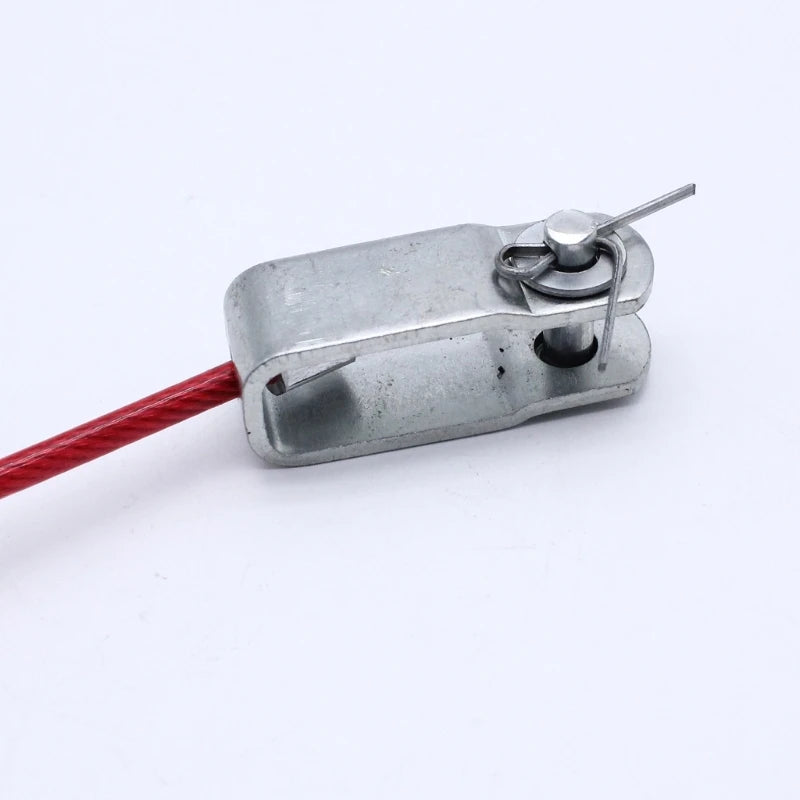 Trailer Dismounting Safety Rope with U shaped Clip and Carabiner Ensure Safe Towing Journey Stainless Steel High Quality