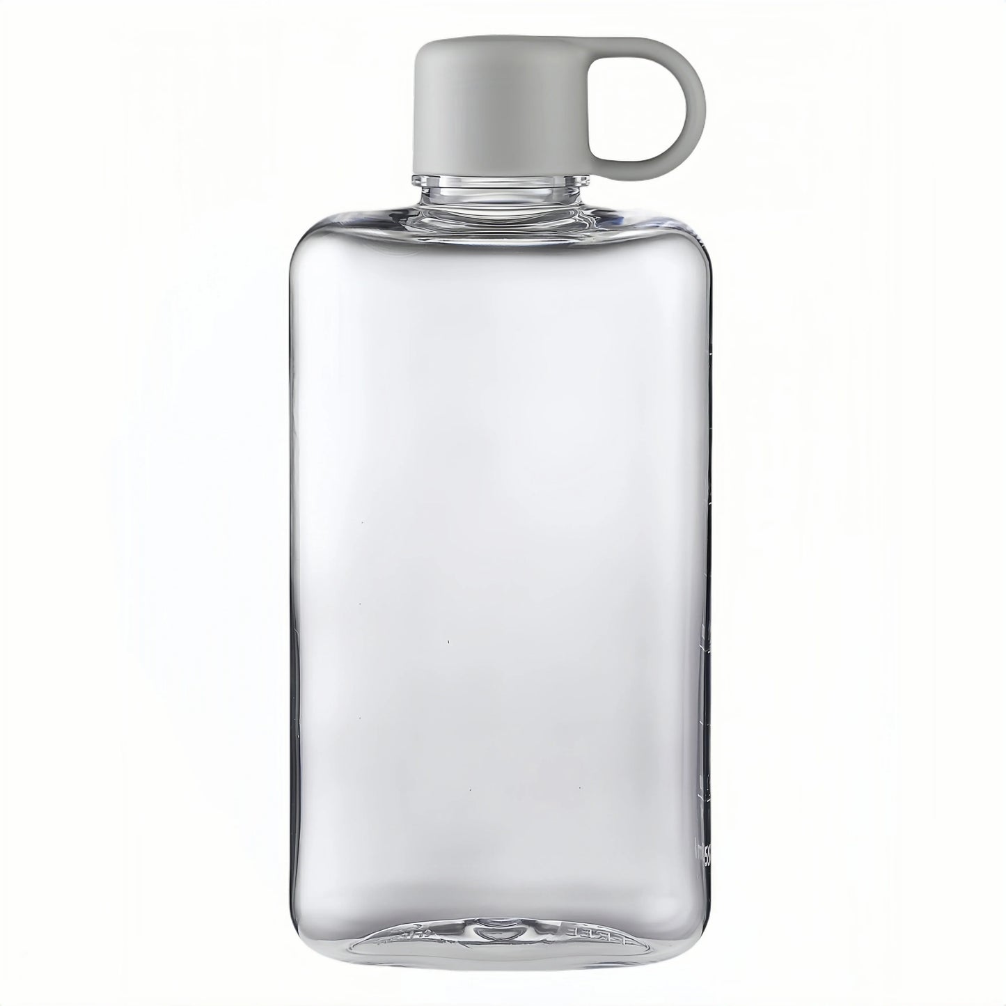 Water Botlte Flat Bpa Free Sport Clear Plastic Crystal Drinks Kettle Notebook Milk Juice Transparent Drinkware Birthday Gift