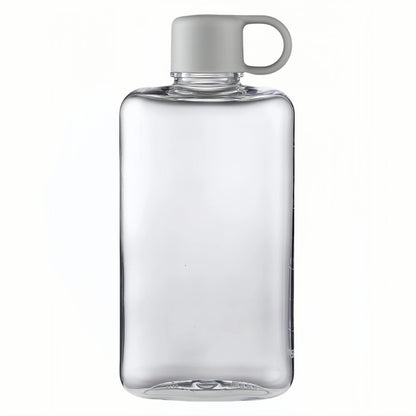 Water Botlte Flat Bpa Free Sport Clear Plastic Crystal Drinks Kettle Notebook Milk Juice Transparent Drinkware Birthday Gift