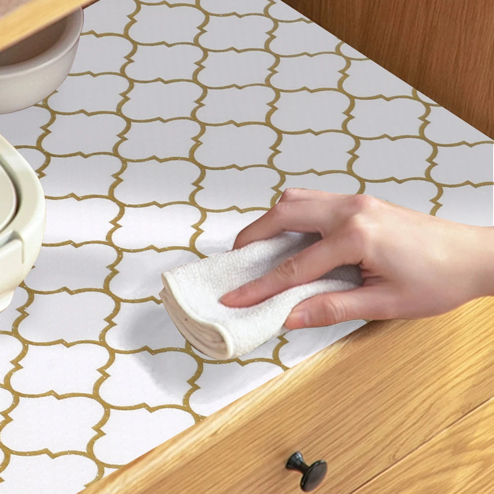 1roll EVA Shelf Liner Drawer Liner for Kitchen Cabinet Non-Adhesive,Anti Slip Cabinet Liners,Durable Waterproof Cupboard Liner