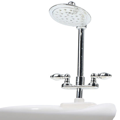 Dollhouse Miniatures Bathtub Furniture Bathroom Accessories Kids Pretend Toy