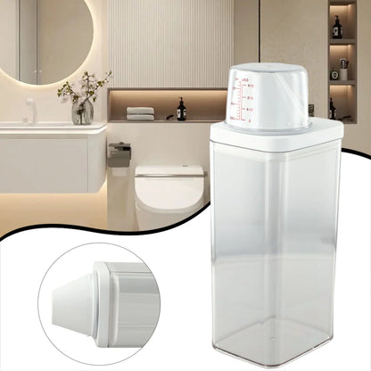 1PC High Quality Laundry Detergent Dispenser For Laundry Detergent Powder Kitchen Plastic Airtight Food Storage Containers