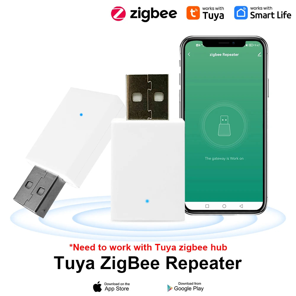 Tuya ZigBee Signal Repeater USB Signal Amplifier Extender ZigBee Gateway Smart Home Devices Smart Automation For Smart Life New