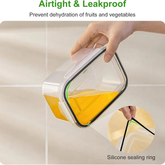 Fruit Storage Containers for Fridge with Removable Colander, Airtight Food Storage Container, Dishwasher Safe Produce Saver