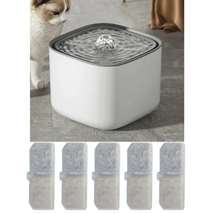 5pcs Cat Water Fountain Filter Replacement Filters Pet Cats Water Drinking Dispenser filter supplies