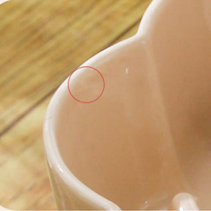 Ceramic Cat Slow Food Bowl Cute Creative Dog Food Feeding Basin Multi-use Large Capacity Pet Drinking Feeder Water Container