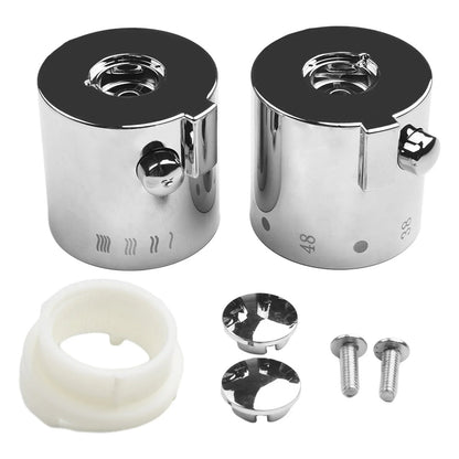 Shower Temperature Control Handle Knob Chrome Thermostatic Handle Bathroom Faucets Thermostats Parts High Quality