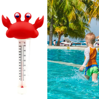 Floating swimming pool thermometer, pool accessories, pond thermometer for