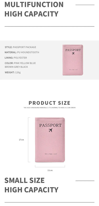 RFID Blocking Passport Wallets Zipper Waterproof Wallet  Hand holder Anti-Theft Cell Phone Purse Travel Accessories