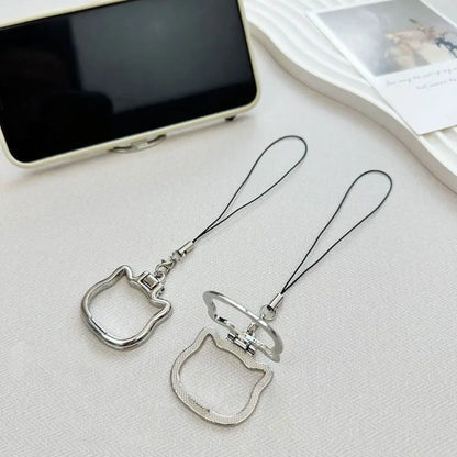 New 2-in-1 Mobile Phone Hanging Rope Foldable Kickstand Desktop Phone Holder Cell Phone Accessories Phone Lanyard