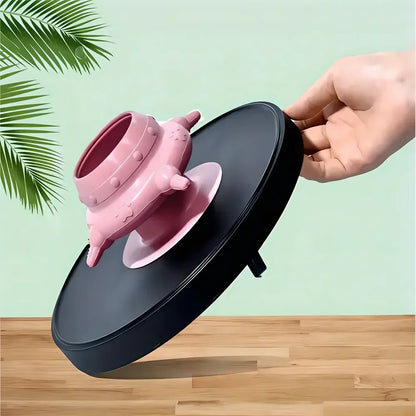 Kitten Puppy Nursing Silicone Milk Sucking Bowl Simulated Bottle Feeding Anti-Choking Anti-Spill Food-Grade Slow Feeder Bowl