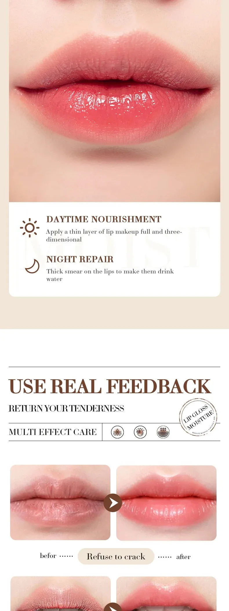 Coconut Moisturizing Lip Balm Anti-Dry Hydrating Removing Lip Wrinkles Dead Skin Lip Care Lasting Nourishment for Men Women