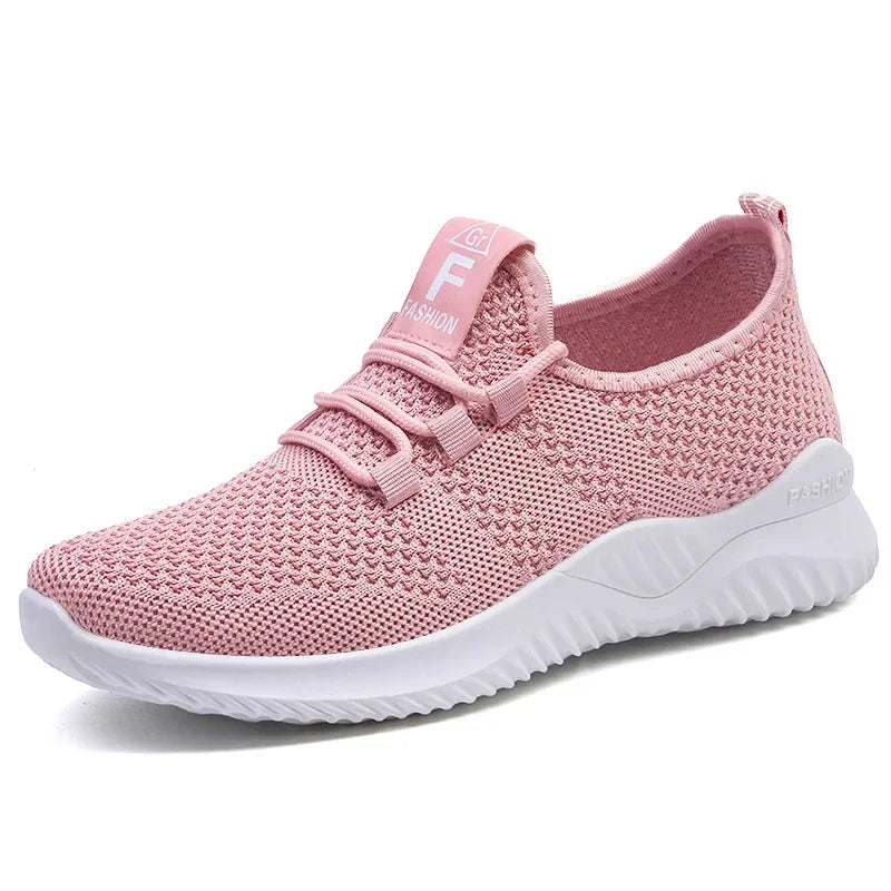 2024 Sports Running Shoes Women's Mesh Breathable Walking Women's Sports Shoes Comfortable and Fashionable Casual Sports Shoes