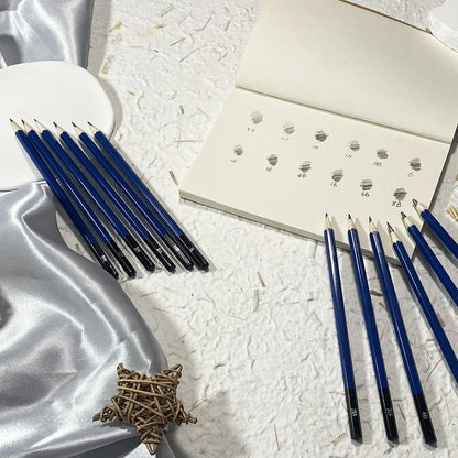 SeamiArt 12 Pcs. Standard Sketching Pencil Art Suppliers for Artist Drawing School Office Lapices De Colores Pencils Supplies