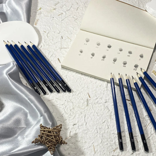 SeamiArt 12 Pcs. Standard Sketching Pencil Art Suppliers for Artist Drawing School Office Lapices De Colores Pencils Supplies