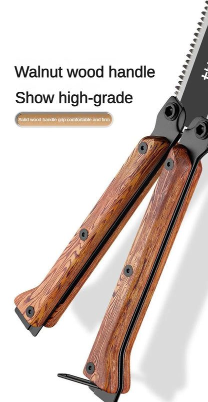 Woodworking specialized hand saw, double-sided saw, tree sawing tool, manual saw blade saw, household small handheld folding saw