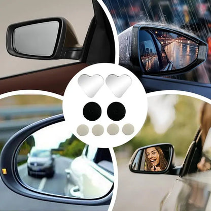Side View Mirror for Car 1 Pair Blind Spots Mirror in Cute Heart Shape Rearview Mirror Auxiliary Car Accessories for Car SUVs